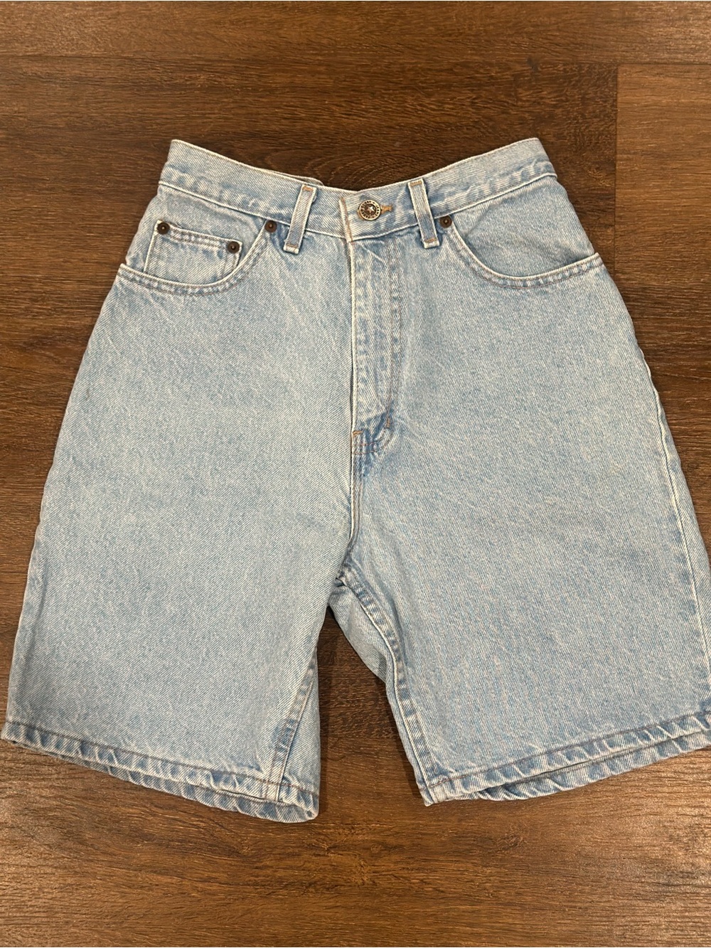 Vintage Faded Glory Light Wash Denim Jean Shorts